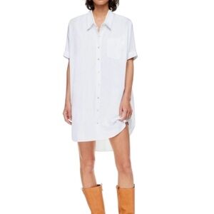 Aritzia Wilfred Free Stagecoach Dress Oversized Lagenlook Women M Cotton Minimal